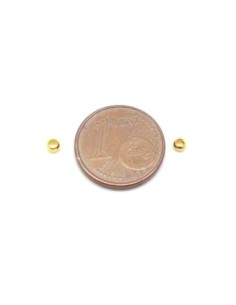 Perles à écraser métal doré 2,5mm 2