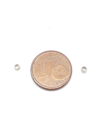 Perles à écraser métal argenté 2,5mm