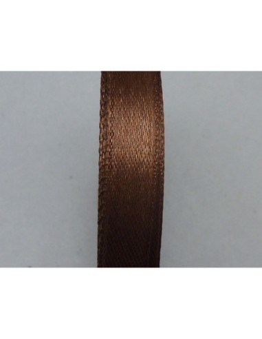 Galon satiné marron châtaigne 10mm