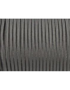 paracorde 3mm cordon nylon tressé, gainé gris