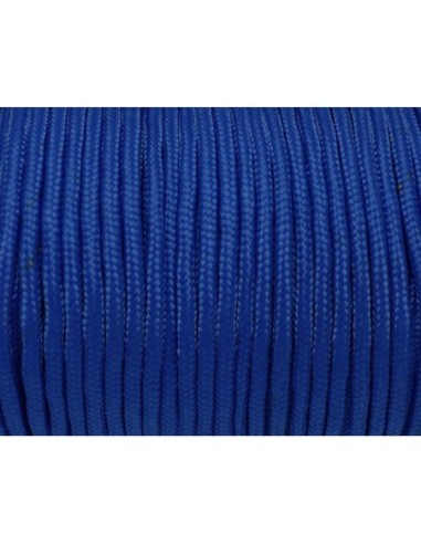 paracorde 3mm cordon nylon tressé, gainé bleu électrique