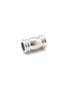 Fermoir aimanté embout 6mm en métal argenté