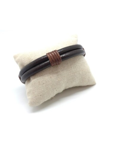 Fermoir aimanté en acier inoxydable argenté pour lanière épaisse 11mm x 6mm