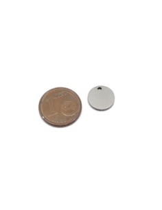 breloque en acier inoxydable 10mm argenté peut être gravé 2