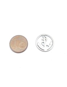 charm en acier inoxydable ancre marine argenté 2