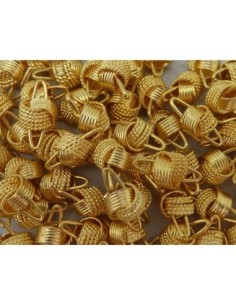 Connecteur losange filigrane en métal doré 11,5mm