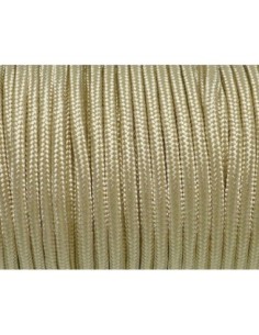 paracorde 3mm cordon nylon tressé uni beige