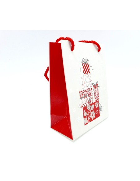 Pochette cadeaux en papier cartonné glacé paquet cadeau Nöel