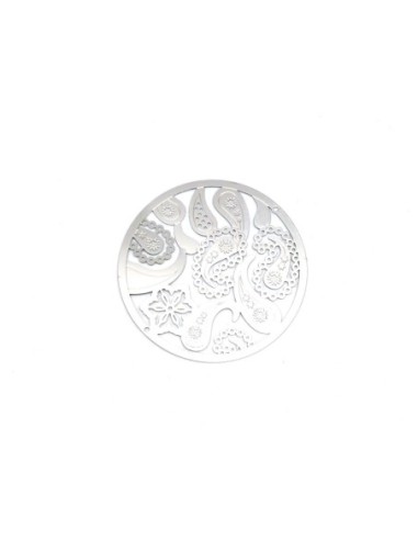 Grand pendentif rosace pour boucles d'oreilles légère