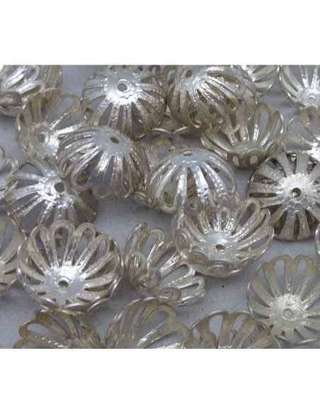 Calotte argenté filigrane