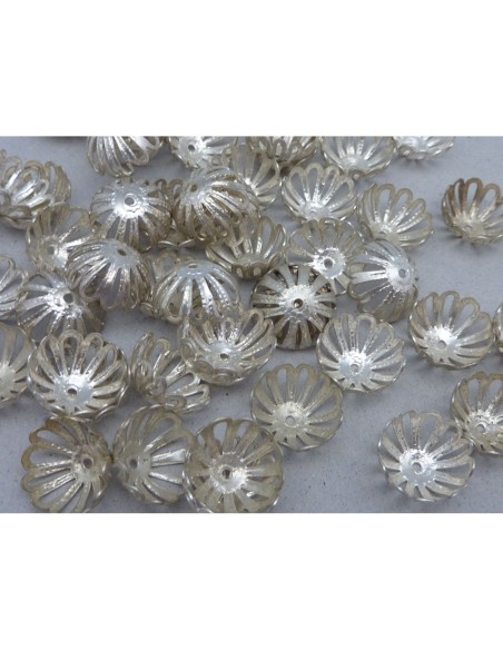 Calotte argenté filigrane