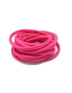 Cordon lycra élastique 3mm style spaghetti rose fuchsia