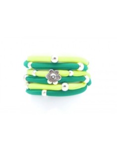 Cordon lycra élastique 3mm style spaghetti vert 2