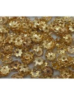 Coupelle filigrane en métal doré 