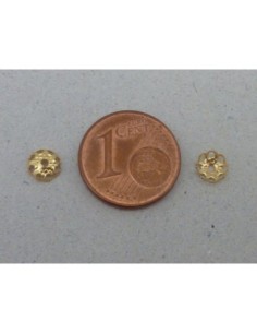 Coupelle filigrane en métal doré  2