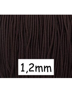 Cordon élastique marron pour masque