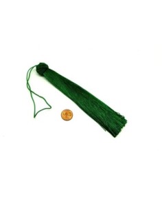 1 grand pompon de couleur vert doux et brillant avec noeud chapeau 15cm 2
