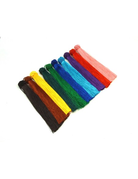 grand pompon de couleur vert militaire doux et brillant avec noeud chapeau 15cm