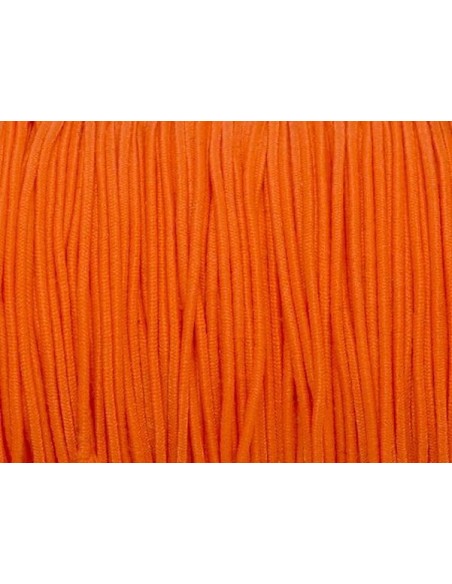 Fil élastique 1mm orange fluo pour création bracelet