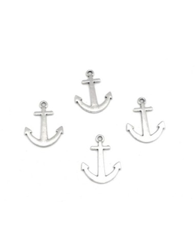 fermoir ancre marine en métal argenté 22mm x 17mm