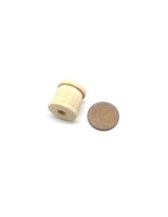 petite bobine en bois brut clair naturel 1,5cm pour DIY couture ou décoration 2