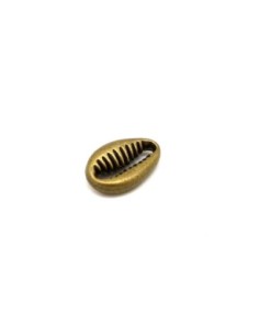 petit cauris en métal couleur bronze breloque connecteur