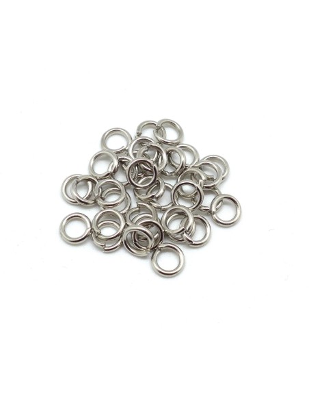 anneau de jonction 6mm épais, résistant métal argenté