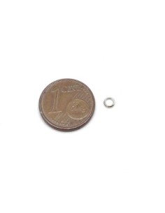 petit anneau ouvert 3mm en métal argenté 2