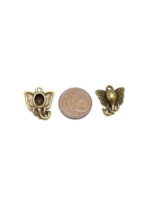 Breloque pendentif éléphant en métal de couleur bronze 2