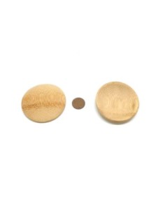 Coupelle de présentation en bambou pour perle 5cm 2