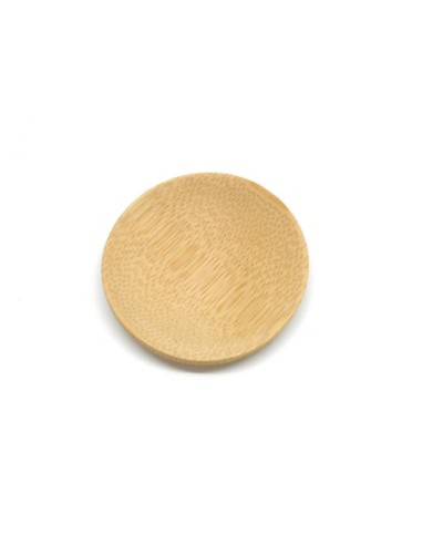 Coupelle de présentation en bambou pour bougie