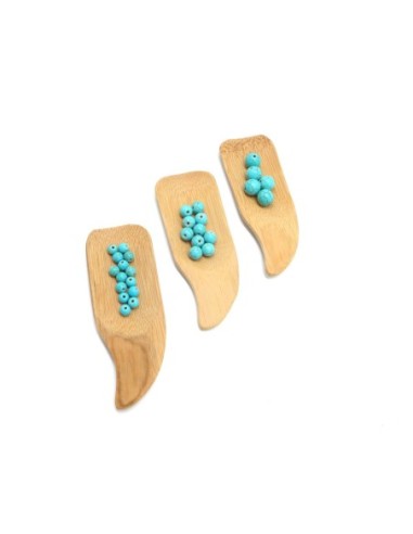 amuse bouche en bambou en forme de cuillère 10cm x 4cm