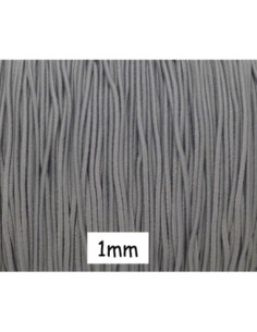 Fil élastique 1mm gris