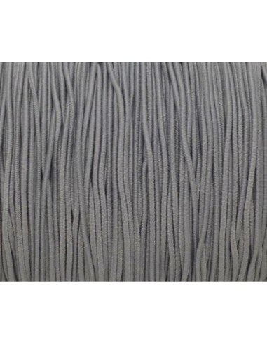 cordon élastique 1mm gris