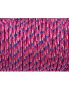 paracorde pour bracelet pas cher 3mm rose fuchsia, bleu et rose pâle