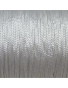 Fil nylon tressé blanc 1mm