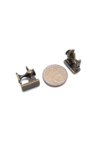 Breloque pas chère bronze machine à coudre en métal