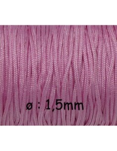 Fil de jade pas cher 1,5mm rose clair - idéal noeud coulissant - WRAP - SHAMBALLA