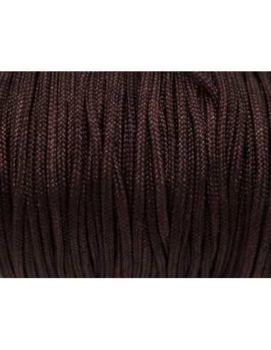 Fil marron pour bijoux - fil de jade 1,5mm