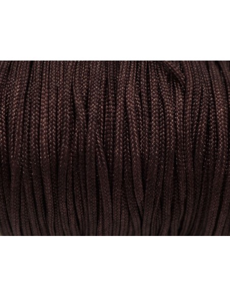 Fil marron pour bijoux - fil de jade 1,5mm