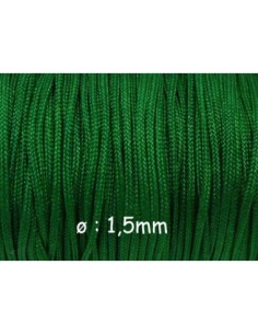 Fil de jade 1,5mm vert pour tressage