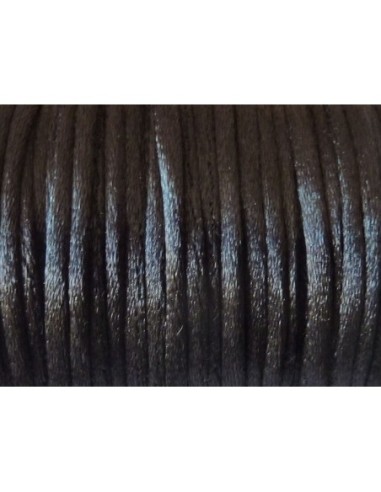 queue de rat 2mm noir pour bijoux