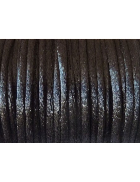 queue de rat 2mm noir pour bijoux