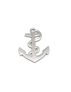 breloque en acier inoxydable ancre marine argenté métal acier 2