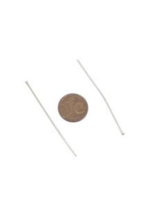 tiges clous à  tête plate 5cm en métal acier inox argenté 2