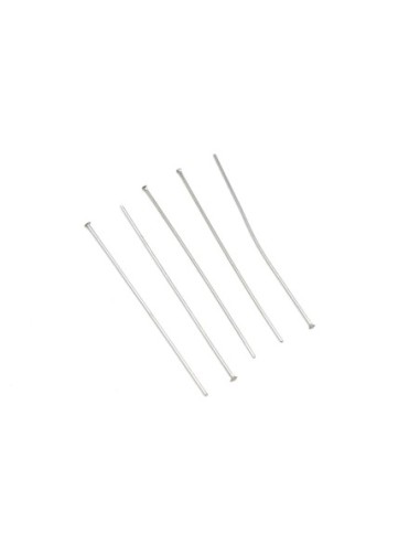 tiges clous à tête plate argenté pas chère 5cm en métal acier inox argenté