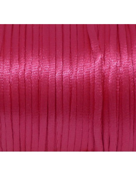 Ficelle chinoise pas chère 2mm rose vif quasi fluo