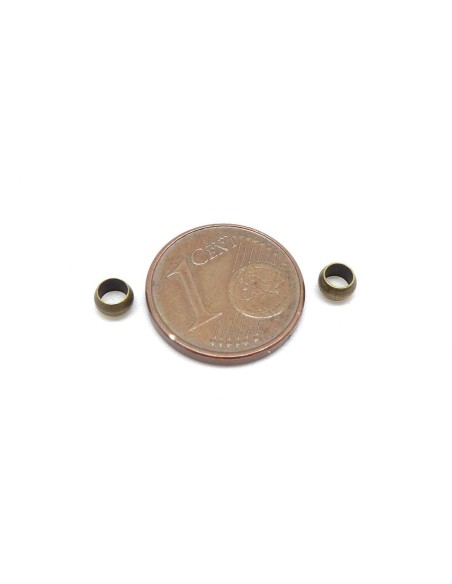 Perle à écraser pas chère bronze en métal 4mm
