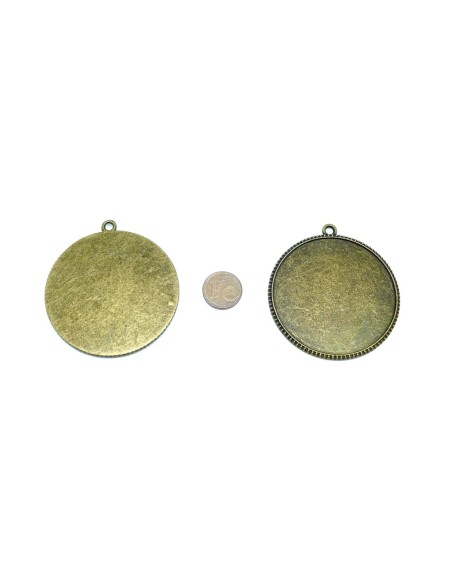 médaillon bronze pas cher pour cabochon de 50mm médaillon bronze pas cher pour cabochon de 50mm