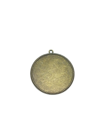 pendentif médaillon bronze pas cher en métal pour cabochon de 50mm pendentif médaillon bronze pas cher en métal pour cabochon de 50mm